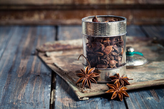 Glass of star anise