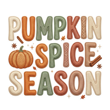 Cozy Autumn Fall Typography Collection with Pumpkin, Sweater Weather and Seasonal Hand Lettering Designs