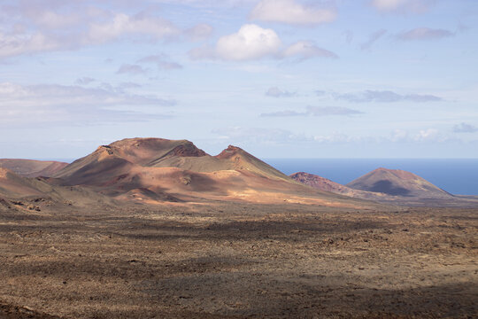 Volcan en el parque nacional Timanfaya