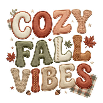 Cozy Autumn Fall Typography Collection with Pumpkin, Sweater Weather and Seasonal Hand Lettering Designs
