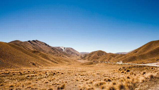 New Zealand, South Island, Omarama, Lindis Pass, Highway 8