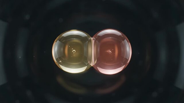 Dual Liquid Droplets and Skincare Science Cosmetic Serum