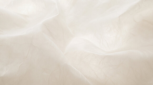 Soft White Fabric Texture Background with Elegant Folds