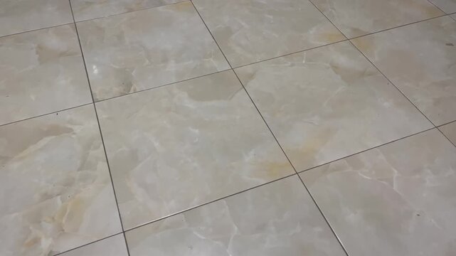 Polished Ceramic Floor Tiles Texture with Reflection