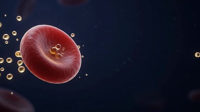Continuous Blood Circulation and Erythrocyte Oxygen Absorption