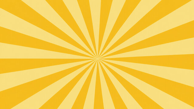 Bright Yellow Radial Burst Background
