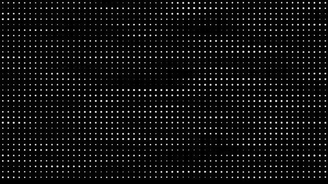 Abstract Digital Dot Matrix Grid Seamless Background Loop with Wave Motion