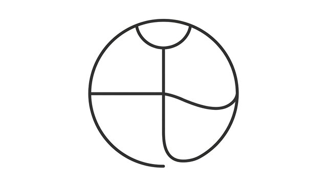 Abstract circular design on white background.