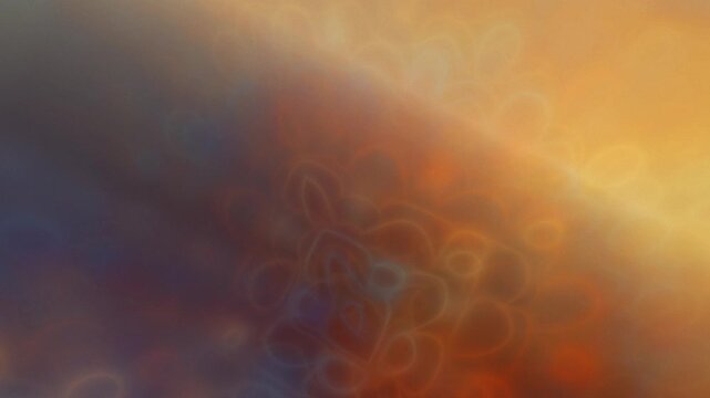 Vibrant chromatic waves merge into a warm glowing fluid field in a smooth 3D render suited for mobile game title screens and modern UI interfaces