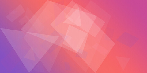 Obraz premium Layered translucent polygons blend coral, pink, violet, and red hues into a soft, luminous abstract composition suited to websites, presentations, branding, and editorial layouts.