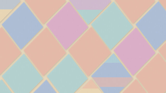 An abstract arrangement of overlapping pastel tiles forms a calm, balanced surface with gentle depth and muted hues, ideal for contemporary web design, stationery, and branding.
