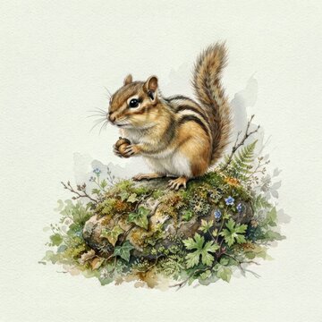 Chipmunk Perched Stone Gigapixel Standard Perfectlyclear Gigapixel Standard