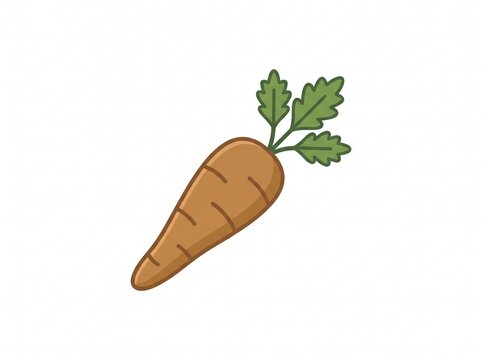 vector illustration of a carrot