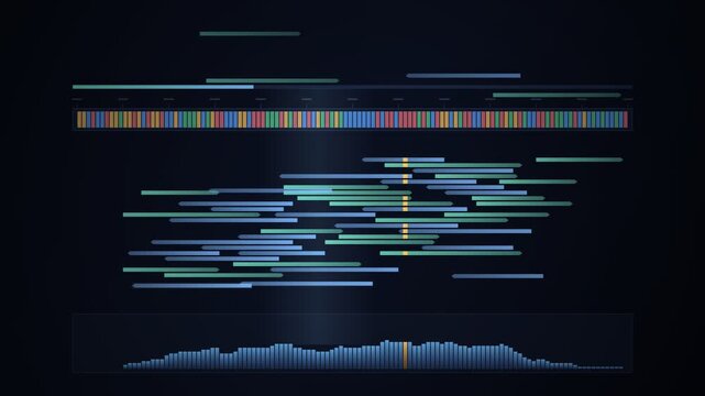 Genome Sequence Alignment Coverage Build Animation
