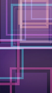 Layered translucent rectangles and intersecting lines create a vibrant modern composition in purple, pink, and teal, ideal for digital branding, presentations, websites, and print design.
