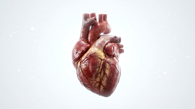 Detailed anatomical human heart model
