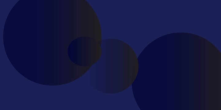 A dark blue background with a gradient texture. The background features blurred blue circles  creating a soft  abstract blue ambiance. Dark blue background with copy space.