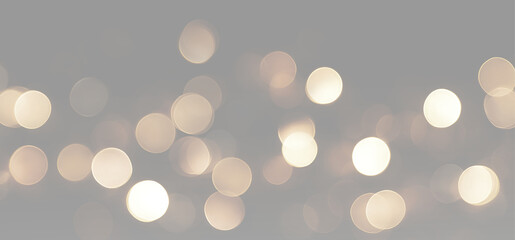 Soft golden bokeh lights with warm blurred circles, glowing highlights and elegant festive sparkle on transparent © theladydarina