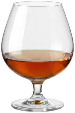 Brandy in snifter glass against black.