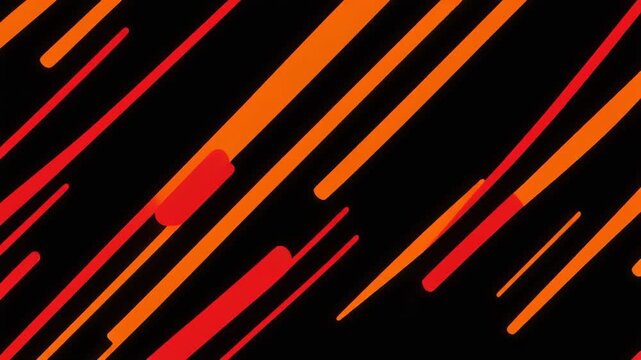 Neon Orange Black Stripe Background