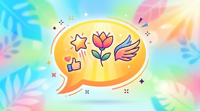 Motivational Text Graphic In A Speech Balloon Graphic Element For Positive Affirmation And Encouragement motivation positive affirmation encouragement text quote saying phrase words message