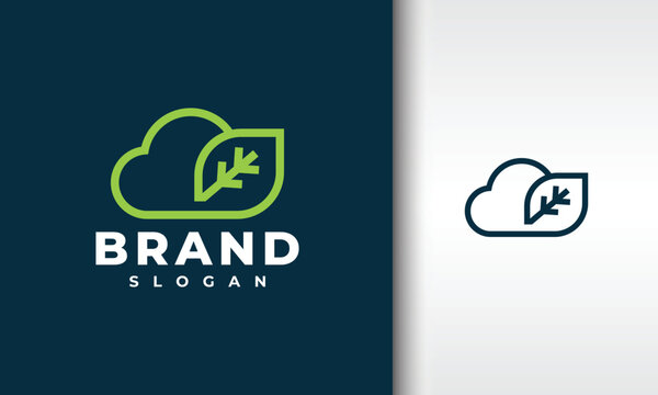 Cloud and Leaf Logo