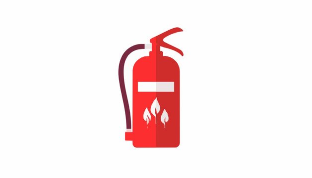 Red Fire Extinguisher Safety Icon