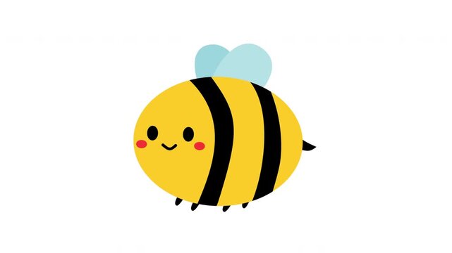 cute cartoon bumble bee illustration