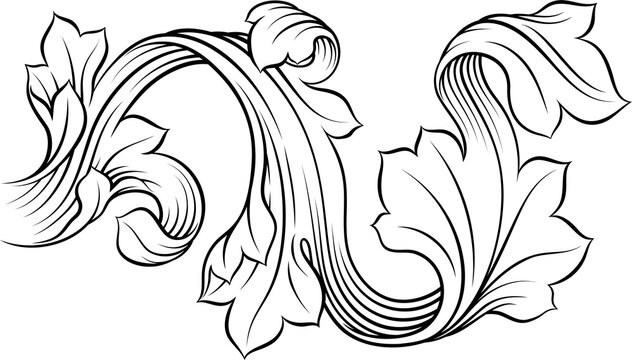 A filigree medieval crest coat of arms heraldic style pattern motif. In a vintage woodcut etching style.