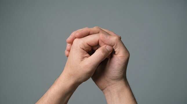 Hands Forming Sign Language Gesture