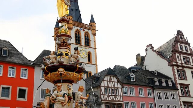 the historic cityscape of trier germany 4k video