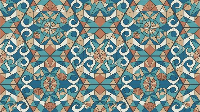 Vector Geometric Mosaic Pavement Pattern Inspired by ic Coastal Promenade Walkway Motif pattern geometric mosaic pavement sidewalk walkwayeps wave waves wavy abstract black white seamless