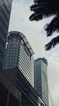 Skyscrapers on Market Street in Singapore business district featuring modern office towers financial centers and impressive downtown skyline in the heart of Asia