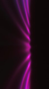Neon pink rays radiate vertically along a dark surface in a vivid 3D animation built for mobile gaming menus and modern tech app layouts