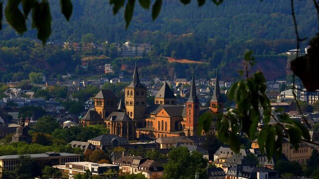 the dom church of trier germany 4k video