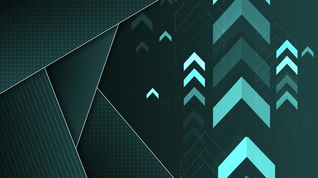 Abstract monochrome geometric chevron background animation