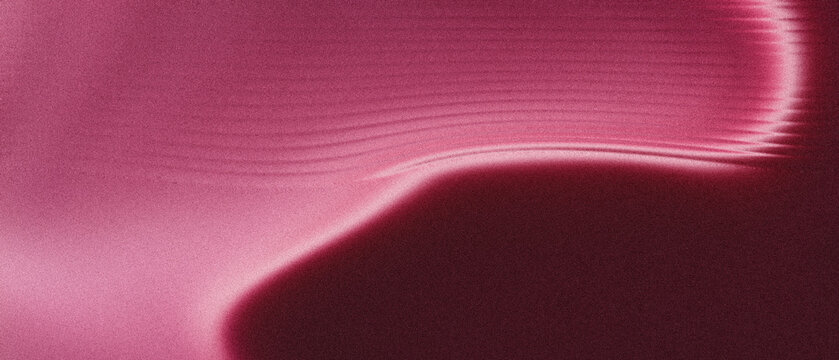 Grainy roseate blush, luminous curved wave, fine-textured particulate, profound crimson gradient, ethereal backdrop for elegant digital design.