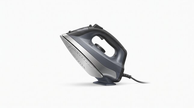 Sleek and powerful electric steam iron in a contemporary design, showcasing its innovative features for efficient garment care and textile maintenance