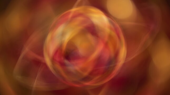 Soft Focus Radiant Orb Composition Blending Warm Amber Gold and Crimson Tones bokeh abstract background warm glowing orange yellow red amber crimson blur blurred light orbs glare glimmer sparkle