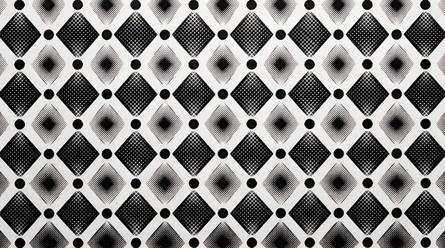 Diamond And Dot Halftone Background Geometric Grid Pattern Monochrome Surface Texture Graphic Material halftone diamond dot dots background pattern texture geometric grid monochrome abstract material