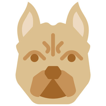 Pitbull terrier color icon