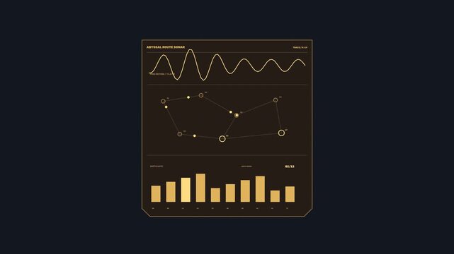 Defense Command Analytics HUD Seamless Loop