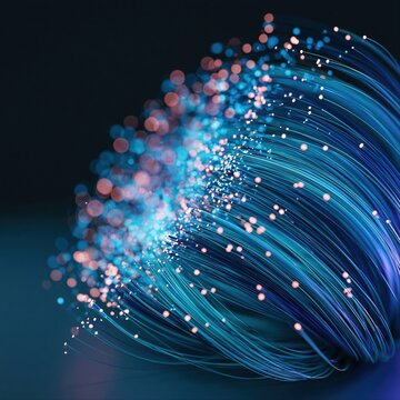 Dancing lights create waves of color in a dark space during a late evening display
