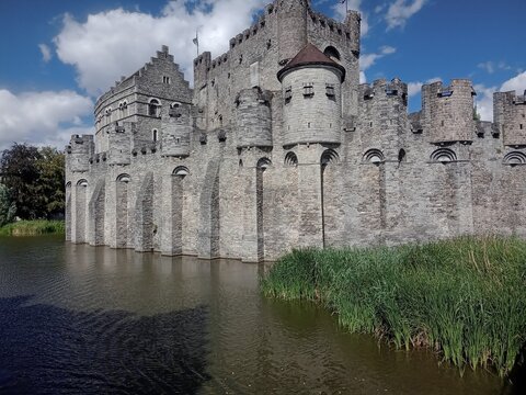 Ch&acirc;teau des Comtes, Gand, Flandres, Belgique, Europe