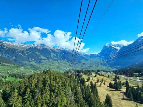 ski resort in grindelwald, swiss