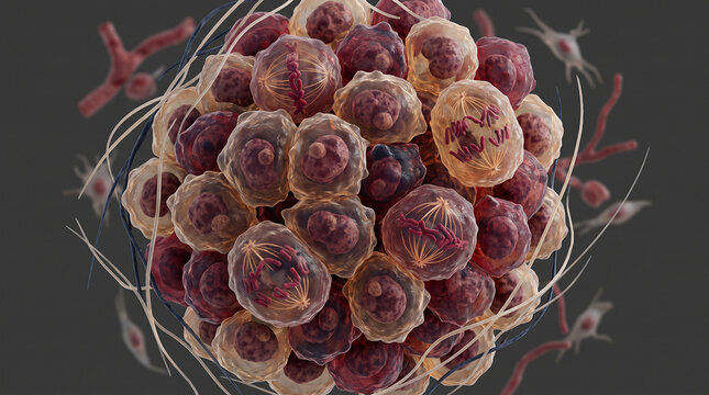 Cancer Cell Division Scientific Medical Microscopy Tumor Cell Proliferation Cancer Biology