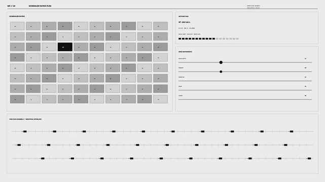 AI Inference Activity Monitor HUD Seamless Loop