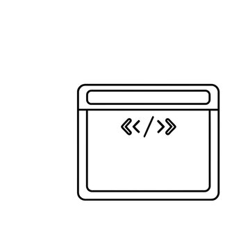Coding brackets icon