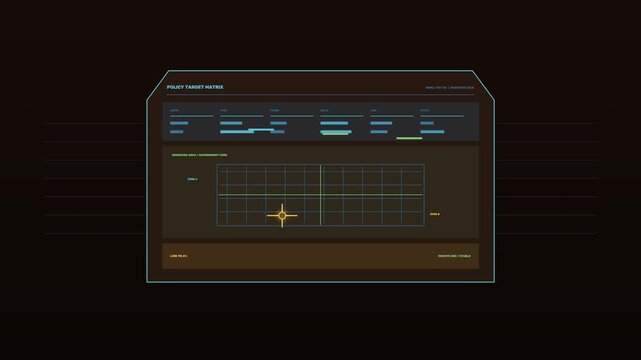 Government Policy Data Visualization HUD Seamless Loop