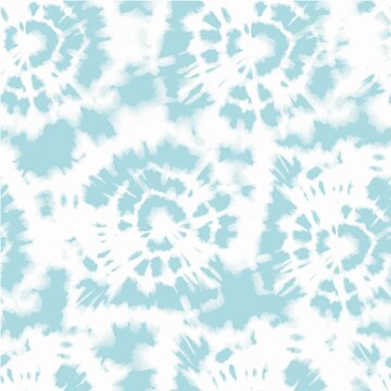 A seamless pattern seamless tie dye pattern with spiral shapes in light blue